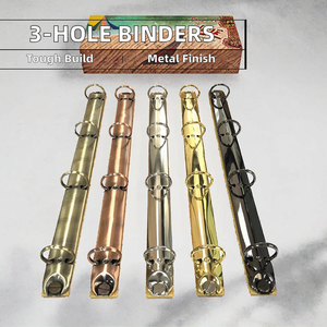Antique Brass Gold Black Silver Multi-Color 4-Hole Metal <span class=keywords><strong>Ring</strong></span> <span class=keywords><strong>Binders</strong></span> PR295-4-16/20 Fábrica Atacado Notebook Album Binding - Product Image 2