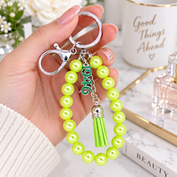 Pendentif Breloque Perle Verte Tendance Numéro 1946 Sorority the Links Inc pour Fabrication de Porte-clés et Accessoires de Sac pour Femme