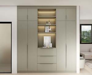 Armoire contemporaine avec porte en verre, armoire de haute qualité, armoires de présentation, chambre à coucher, dressing moderne - Product Image 1