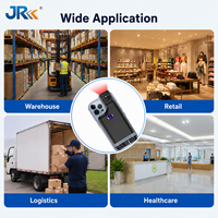 Lector de Códigos QR 1D 2D JR-101DC, Portátil, con Clip Trasero, Operación con una Mano, Escáner de Códigos de Barras Inalámbrico Multifuncional BT