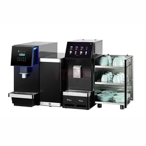 Touch Screen Multi Gear Adjustment Fully Automatic Smart Multipurpose Espresso Machine Coffee Makers With Milk Tank