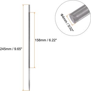 مبرد سلسلة المنشار الآلي، 5/32 بوصة (4 مم) دائري من الفولاذ عالي الكربون مزدوج القطع لشحذ السلاسل - Product Image 2