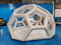 Grande tente à bulles de football gonflable transparente de qualité supérieure pour les fêtes d'enfants d'arrière-cour