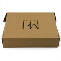 Boîte en carton ondulé kraft personnalisée avec logo imprimé en usine, boîte à courrier écologique en papier pour l'expédition