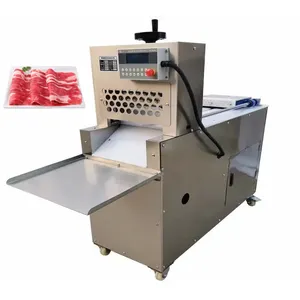 उच्च क्षमता स्वचालित जमे हुए मांस बेकन हैम बनाने वाली स्नीलिंग स्लिंग मशीन