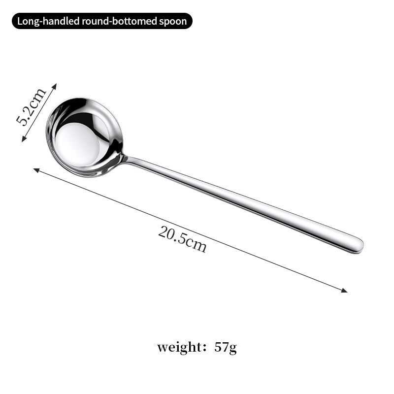 316L Long-handled Round-bottom Spoon