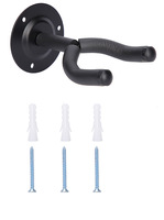 Crochet de support de guitare mural en métal pour guitare acoustique et ukulélé comprend des vis et des outils de suspension murale