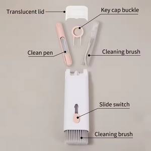 <span class=keywords><strong>Spazzola</strong></span> multifunzione per pulizia del telefono del Computer ABS Set 7 in 1 Eco-amico per la pulizia della polvere della tastiera elettronica del Computer - Product Image 6