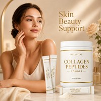 Fabricant de poudre de collagène avec acide hyaluronique, étiquette personnalisée, faible MOQ