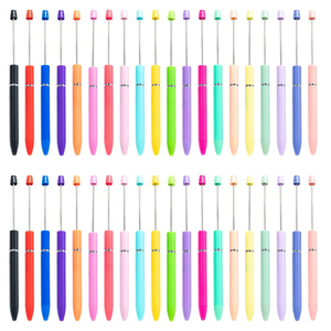 Multiwarna DIY untuk pulpen manik-manik plastik DIY bisnis baru logam silikon lumayan perhiasan pena Promosi pena bola - Product Image 2