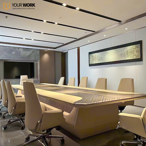 Bàn hội nghị sang trọng E0 bằng gỗ cao cấp sang trọng Bàn họp phòng họp bàn 6-12 người Bàn hội nghị văn phòng lớn - Product Image 5