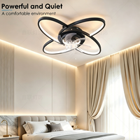 Ventilateur de plafond LED moderne pour chambre à coucher, ventilateurs de plafond avec éclairage pour salle à manger, télécommande, lumière pour salon domestique