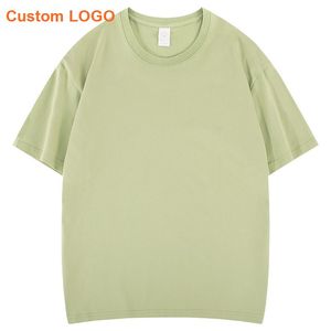 Camiseta de manga corta para hombre de alta calidad, cuello redondo, de lana, ecológica, transpirable, de corte regular, con tejido súper fino, camiseta informal para hombre. - Product Image 1