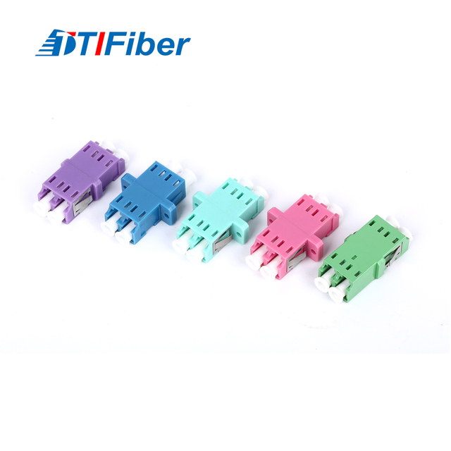 FTTH Telecommunication FTTB LC APC UPC Simplex Duplex Quad Fiber Optic Adapters