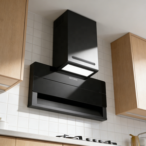 Campana <span class=keywords><strong>de</strong></span> <span class=keywords><strong>Cocina</strong></span> Angular Negra, Potente y Fácil <span class=keywords><strong>de</strong></span> Usar, con Limpieza Automática por Calor y Sensor <span class=keywords><strong>de</strong></span> Movimiento - Product Image 1