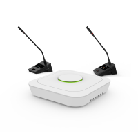 Système de microphone sans fil numérique haut de gamme OEM avec micro col de cygne pour chaise/delegat, écran 2 pouces, fonction de vote pour système de conférence UHF
