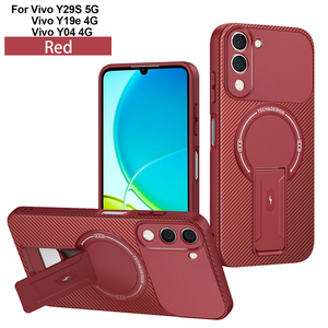 Coque antichoc à chargement magnétique sans fil Lichicase pour vivo V70 S50 Y05 Y11D avec texture fibre de carbone - Product Image 3