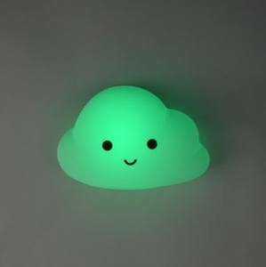 โคมไฟซิลิโคนระบบสัมผัสแบบสวิทช์ไฟกลางคืนไฟ LED โคมไฟกลางคืนติดผนังสำหรับห้องนอนรูปทรงสัตว์ทำจากซิลิโคนก้อนเมฆ - Product Image 5
