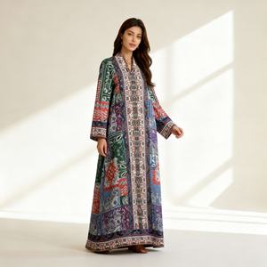 Nuevo Diseño Estilo Dubái, Vestido Largo de Tela de Alta Calidad, Modesto y Elegante con Lentejuelas, Abaya para Mujeres Musulmanas, Proveedor - Product Image 1