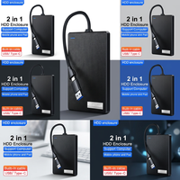 Boîtier pour disque dur HDD SSD de 2,5 pouces, prend en charge 4 To, conception sans câble pour PC, pour le transfert de fichiers, prix direct usine