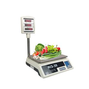 नई डिज़ाइन की गई झेजियांग नई इलेक्ट्रॉनिक डिजिटल स्केल टेबलटॉप फल सब्जी स्केल वाणिज्यिक वजन मशीन - Product Image 5