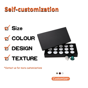 Mẫu Có Sẵn Bán Buôn Bìa Tùy Chỉnh Màu Đen Sang Trọng Cà Phê Viên Nang <span class=keywords><strong>K</strong></span> Cup <span class=keywords><strong>Box</strong></span> <span class=keywords><strong>K</strong></span> Cup Chủ Trà Hộp Quà Tặng Bao Bì - Product Image 3