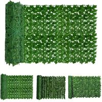 Clôture de lierre de rouleau de verdure artificielle vert foncé pour fournitures de jardin de dération de balcon