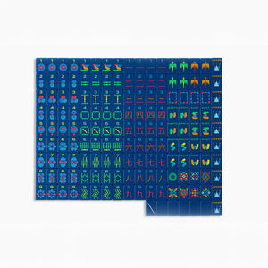 Jeu de Mahjong Américain Personnalisé Minimaliste Bleu Amiral Carré en Acrylique pour 4 Joueurs avec Tuiles de Luxe à Motif Créatif - Product Image 5
