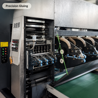 Nouvelle machine rotative intelligente entièrement automatique à commande PLC haute vitesse pour l'impression, le rainurage et la découpe de cartons ondulés