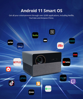 Proyector Inteligente L006AQ con Android 11, Full HD 4K, Mini Proyector para Cine en Casa y Exteriores