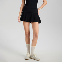 Ensemble jupe et haut sans manches 2 pièces pour l'été, avec short intégré et coussinets de poitrine, respirant, pour le golf, le badminton, le pickleball et le tennis