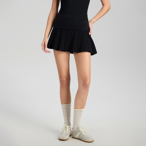 Zomerse mouwloze 2-delige rokset met ingebouwde shorts, borstpads, ademend, geschikt voor golf, badminton, pickleball en tennis. - Product Image 5