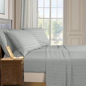 Wholesale 5 Star Hotel <b>Bed</b> <b>Sheet</b> 100% Cotton Dobby <b>Stripe</b> Luxury White <b>Bed</b> <b>Sheets</b> Set - Product Image 2