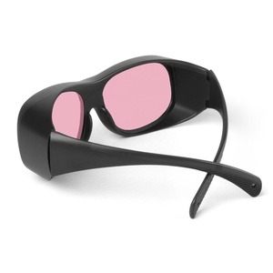 755nm OD5 + Alexandrite แว่นตานิรภัยเลเซอร์โลโก้สีชมพูเลนส์ที่กำหนดเองแว่นตาป้องกันเลเซอร์ - Product Image 2