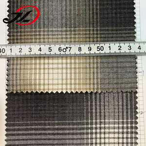 Hot Selling Tr Suiting Fabric 80% Polyester 17% Viscose 3%spandex Check Fabric for <strong>Garmants</strong> - Product Image 6