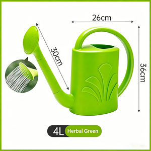 Arrosoir en plastique de 4 L avec bec long, arrosoir de jardin multicolore avec tête de pulvérisation détachable pour plantes d'intérieur et d'extérieur - Product Image 5
