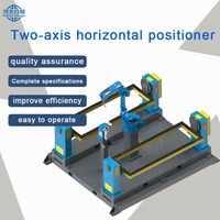 Fabricant de table de travail rotative pour soudage de cadre horizontal et de tête de machine à déplacement vertical à axe unique
