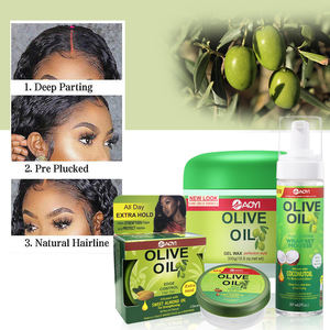Vente flash Huile essentielle d'olive Série de soins capillaires Gel coiffant pour cheveux avec une tenue forte Gel coiffant pour cheveux Mousse - Product Image 2