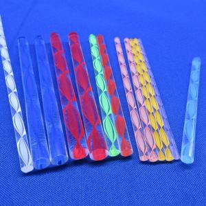 Varillas Acrílicas en Espiral con Línea de Color en el Interior, Colores Mezclados - Product Image 1