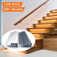 Marchepieds de nez d'escalier éclairés par LED Profilé LED d'escalier monté en surface en aluminium pour le théâtre