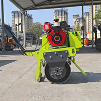 Rouleau Compacteur Vibratoire Monodrum de 300 kg à Conduite Arrière, Prix Usine, avec Moteur Honda et Conforme EPA