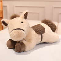 Jouets en peluche cheval mignons super doux de 10 pouces, personnalisables en gros, avec rembourrage en coton PP pour le soulagement du stress, cadeau d'anniversaire pour enfants et amis