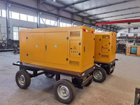 Grupo Electrógeno Diésel Móvil para Remolque 132-150kVA con Arranque Automático ATS, Gabinete Silencioso FRS-120YF, Refrigerado por Agua, 50Hz para Uso Exterior