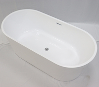 Baignoire autoportante avec tablier pour la salle de bain, pas cher, Spa intérieur, baignoire à bord fin ovale