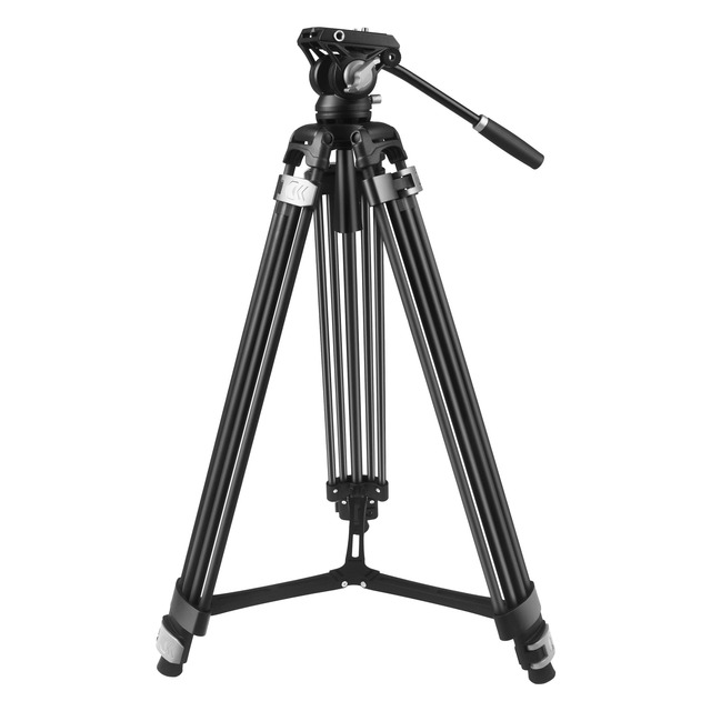 Professional 190cm Camera Tripod Heavy Duty Trepied Professionnel Stand with Fluid Head for Photography Video DSLR Camcorder