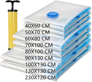 Sacs de rangement sous vide, sacs en plastique pour vêtements, économiseurs d'espace, pochettes de <span class=keywords><strong>voyage</strong></span>, bon marché - Product Image 1