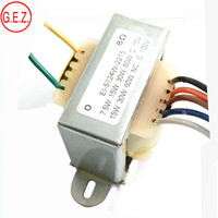 Transformateur audio 70V 100V 7.5W-60W Structure de bobine toroïdale à sortie unique 8 Ohm Enroulement en cuivre pur 12V 110V/240V certifié RoHS