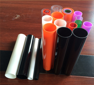 furniture grade colorful plastic pipe clear transparent color solid pipe fittings