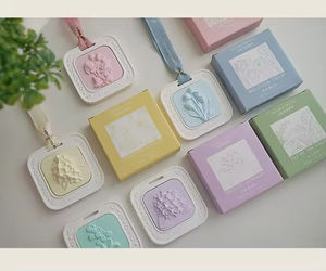 Diffuseur d'huiles essentielles en pierre de gypse céramique florale de haute qualité, désodorisant pour la maison et la voiture - Product Image 4