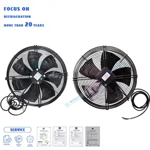 Soğutucu için 300mm eksenel akış soğutma fanı harici rotor motor kompakt duvar tipi fan